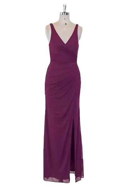 Plum bridesmaid dress